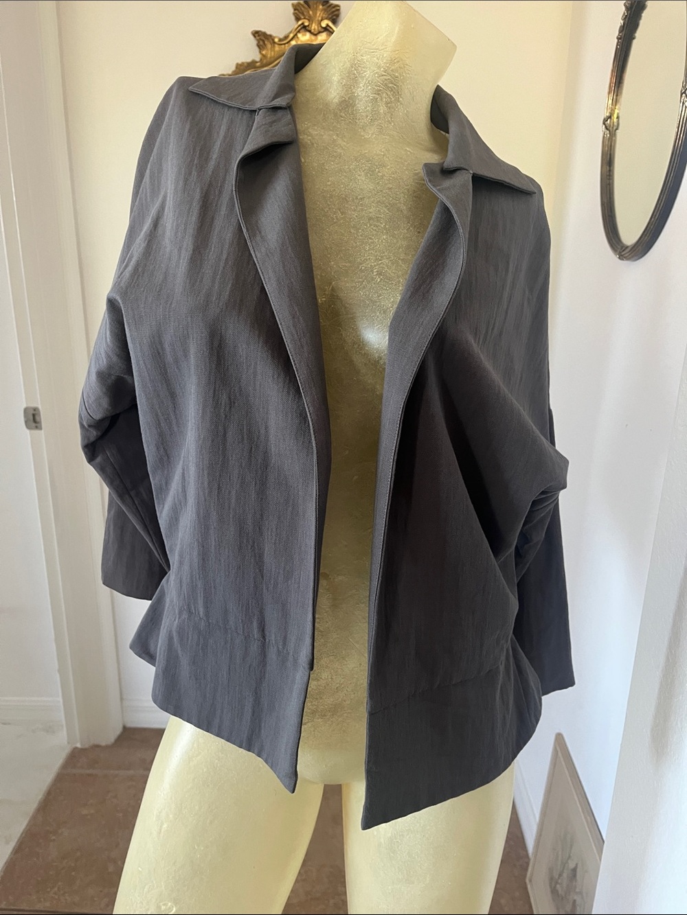 Halston Heritage Slate Gray Blazer